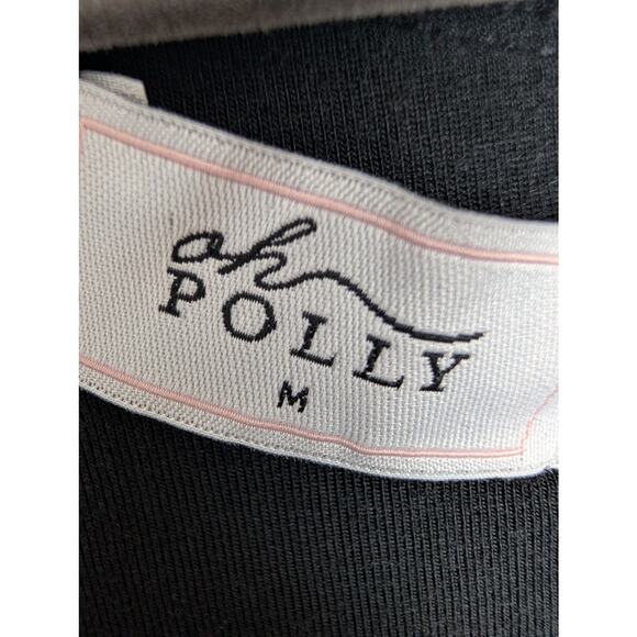 Oh Polly Fia Dress Ruched Off Shoulder Modal Mini LBD Sexy Glam Black Size M - Picture 11 of 13